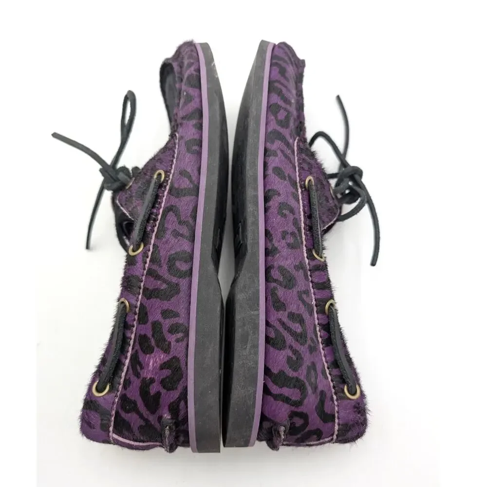 Timberland x Wacko Maria Boat Shoes Men's Purple/Leopard Size US9 EU43